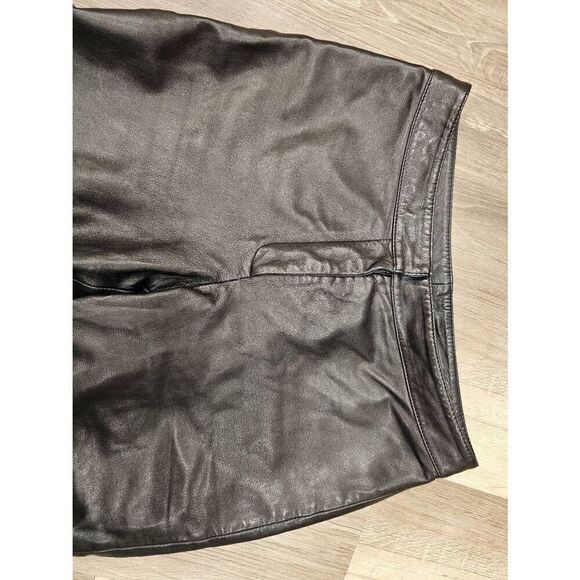 Cache Vintage 100% leather pants size 6 Womens - Picture 9 of 11